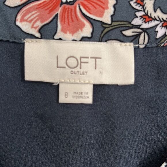 Ann Taylor Loft- Floral, Full Button Down Knee Length Sundress Size Women’s US 8 - Picture 7 of 9